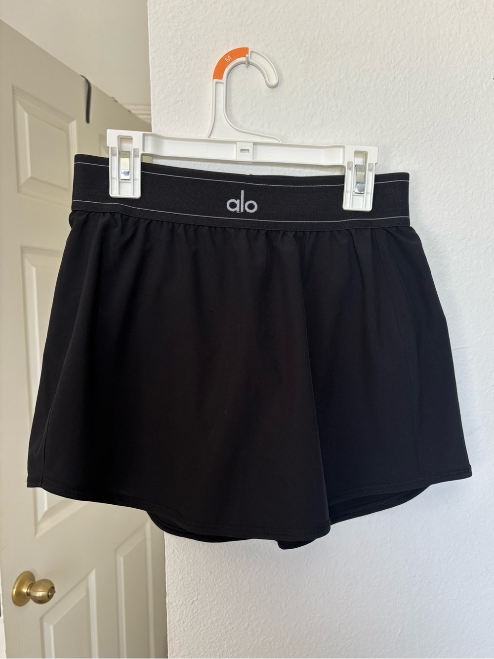 ALO Match Point Tennis Skirt- Black Skort